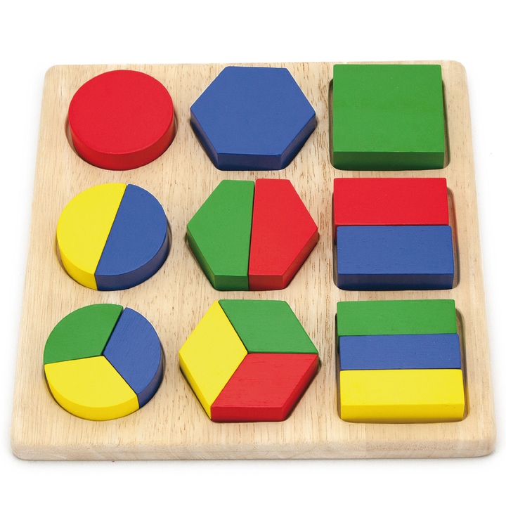 Puzzle de formes géométriques découpées