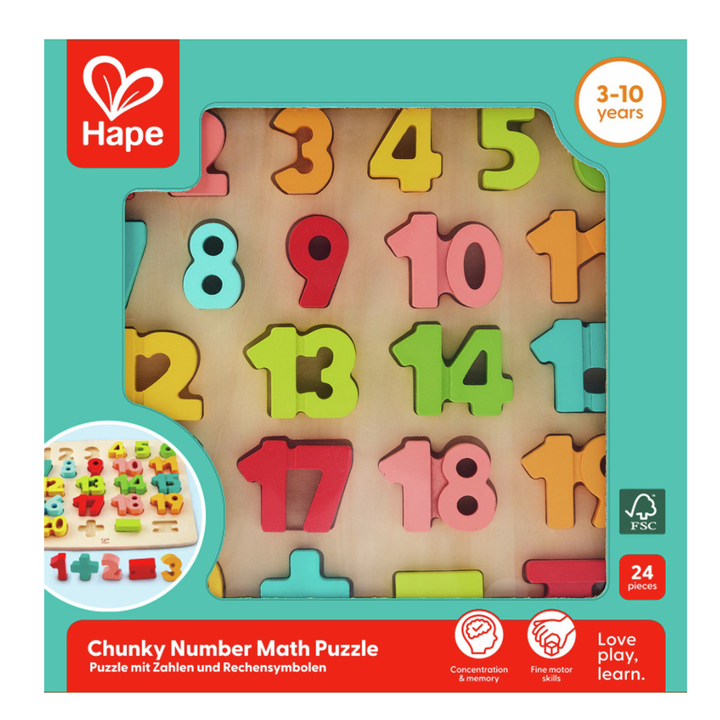 Puzzle des nombres 1 à 20