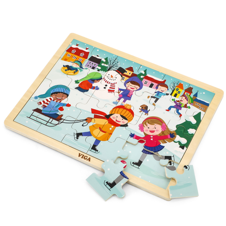 Puzzle des saisons - Hiver - 24 pièces