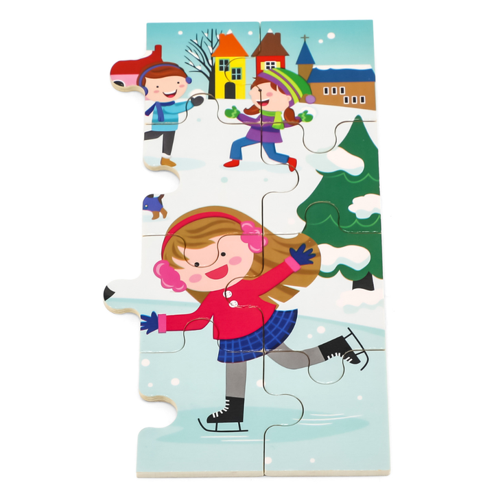 Puzzle des saisons - Hiver - 24 pièces