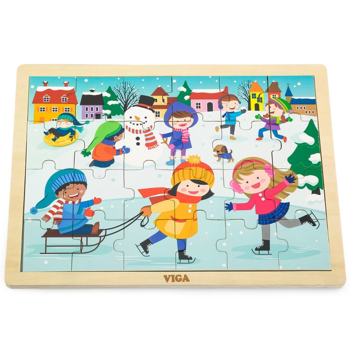 Puzzle des saisons - Hiver - 24 pièces