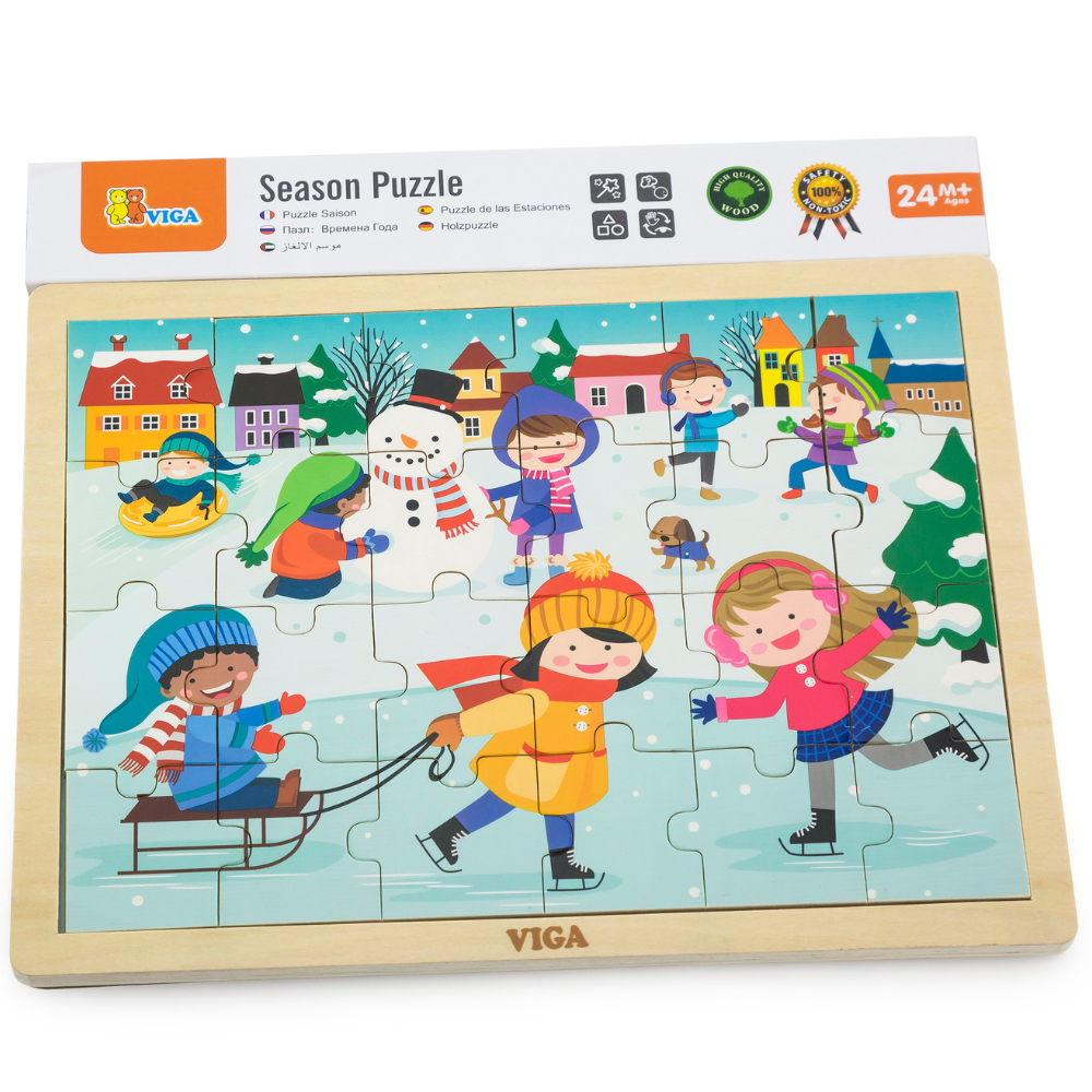 Puzzle des saisons - Hiver - 24 pièces