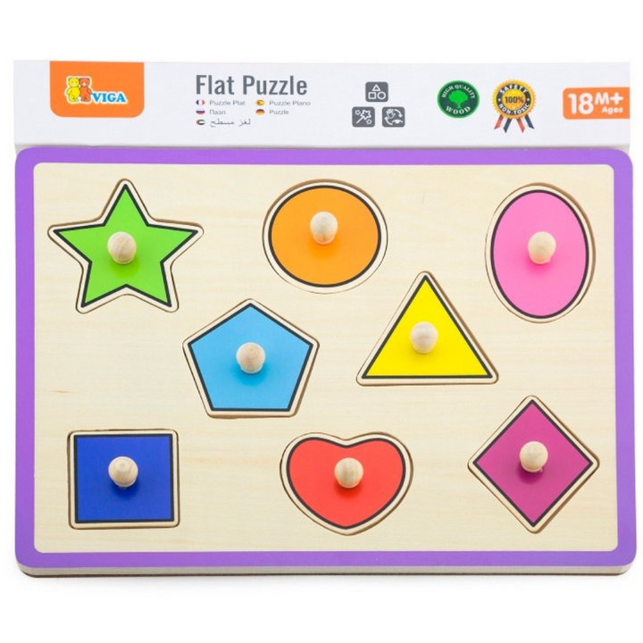 Puzzle plat 8 pièces - Formes