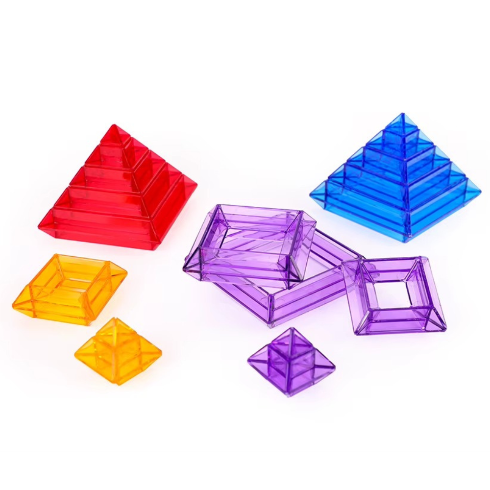 Pyramide de Couleur Translucide - Pack de 30