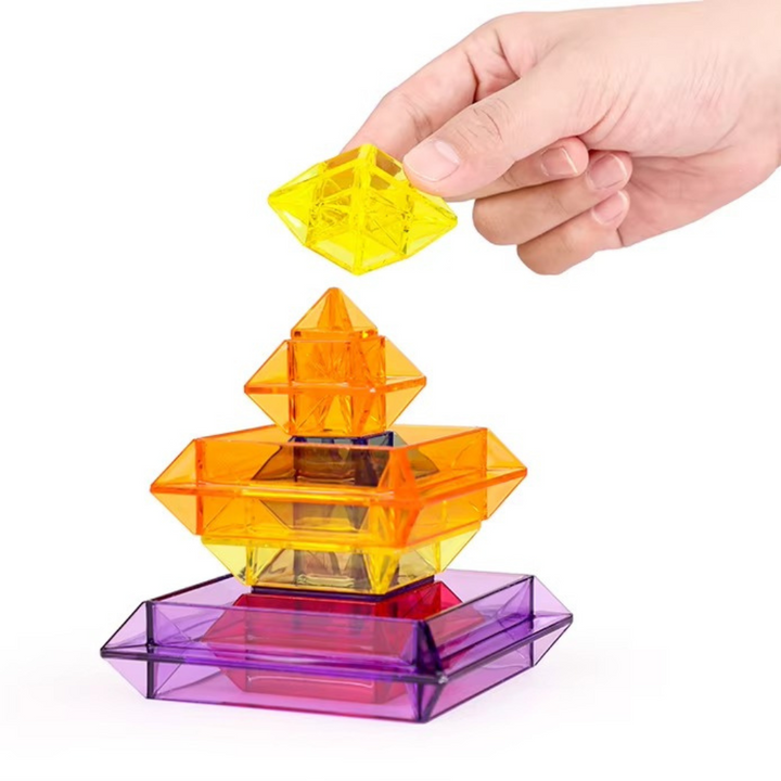 Pyramide de Couleur Translucide - Pack de 30