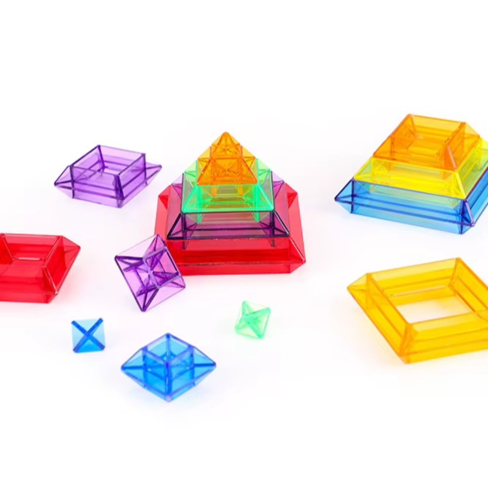 Pyramide de Couleur Translucide - Pack de 30