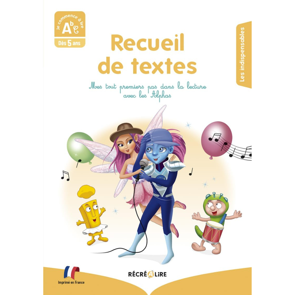 Recueil de textes : Mes tout premiers pas dans la lecture avec les Alphas - 1 - Eveil Montessori Maroc