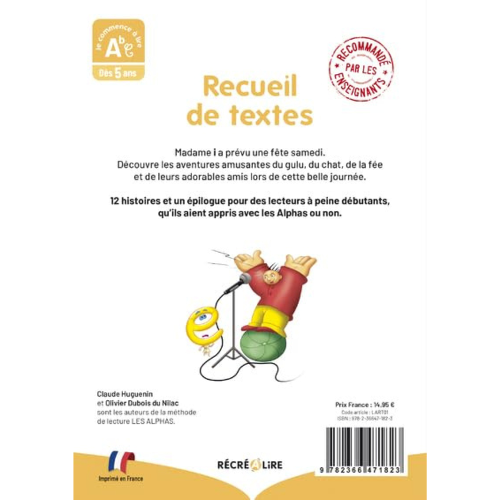 Recueil de textes : Mes tout premiers pas dans la lecture avec les Alphas - 2 - Eveil Montessori Maroc