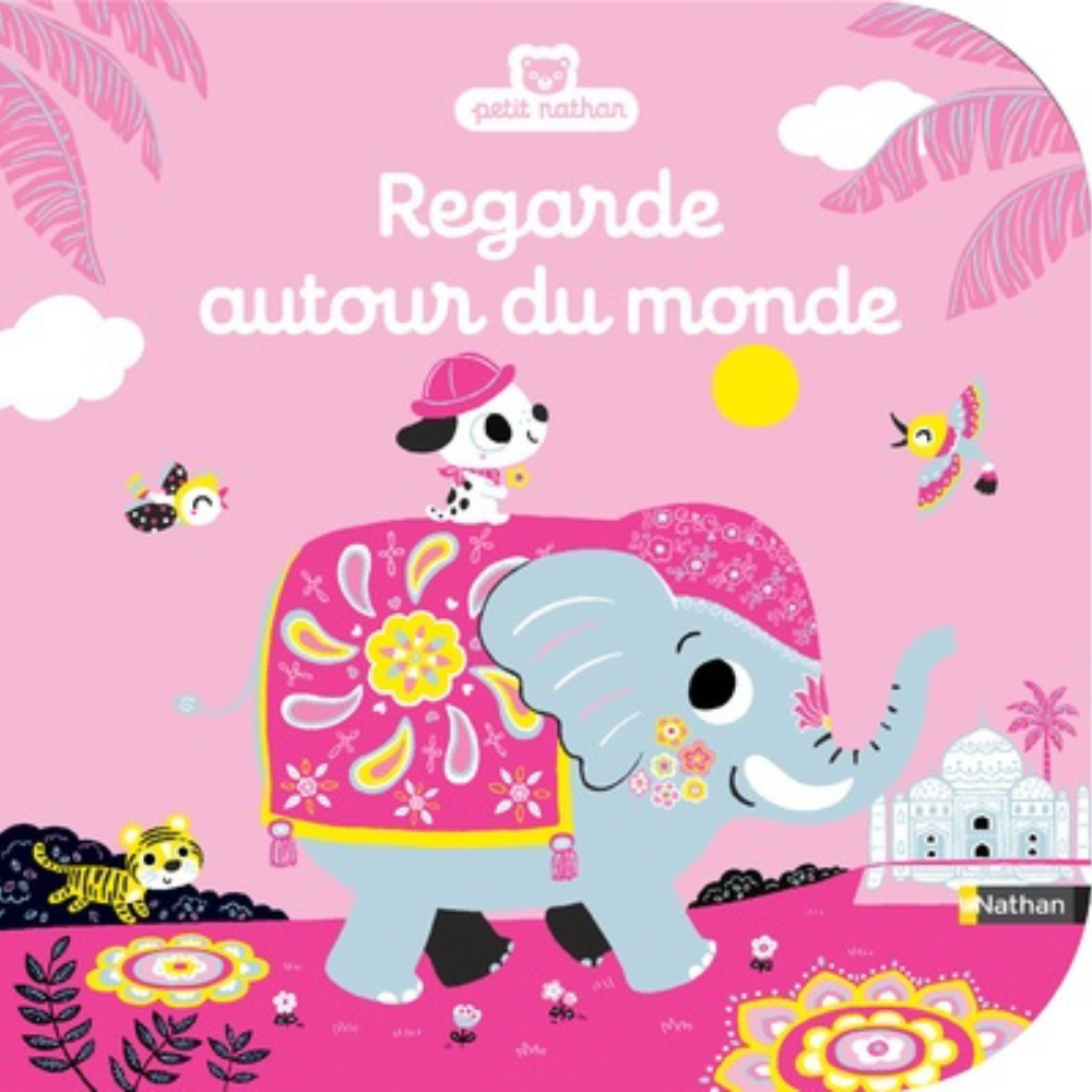 Regarde autour du monde - Livre d'éveil à toucher pour les bébés, dès 6 mois - 1 - Eveil Montessori Maroc