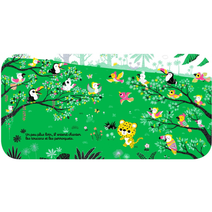 Regarde dans la jungle - Livre d'éveil à toucher pour les bébés, dès 6 mois - 3 - Eveil Montessori Maroc