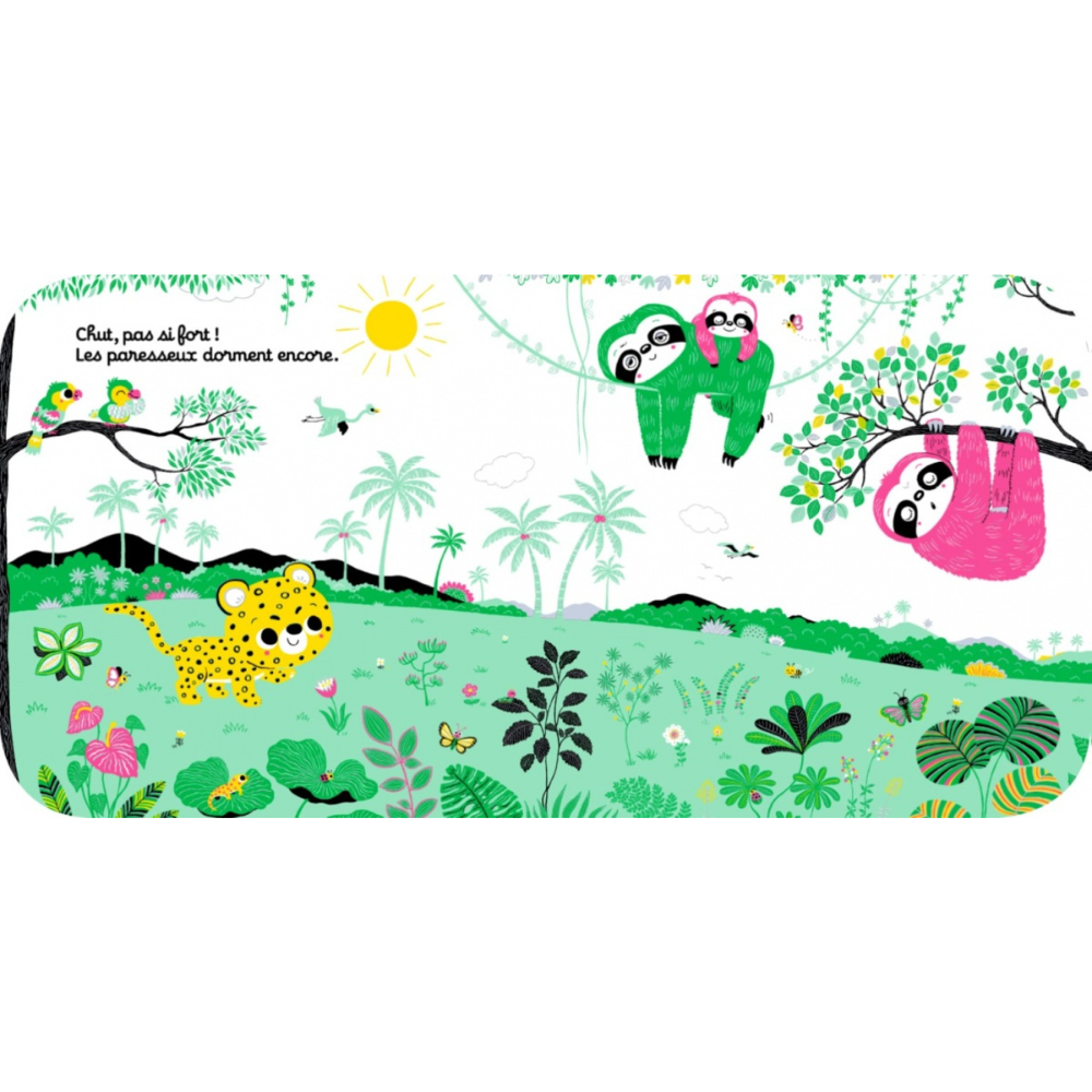Regarde dans la jungle - Livre d'éveil à toucher pour les bébés, dès 6 mois - 4 - Eveil Montessori Maroc