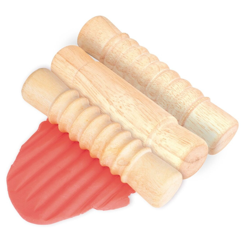 Rouleaux sensoriels en bois – Set de 3 textures différentes - 4 - Eveil Montessori Maroc