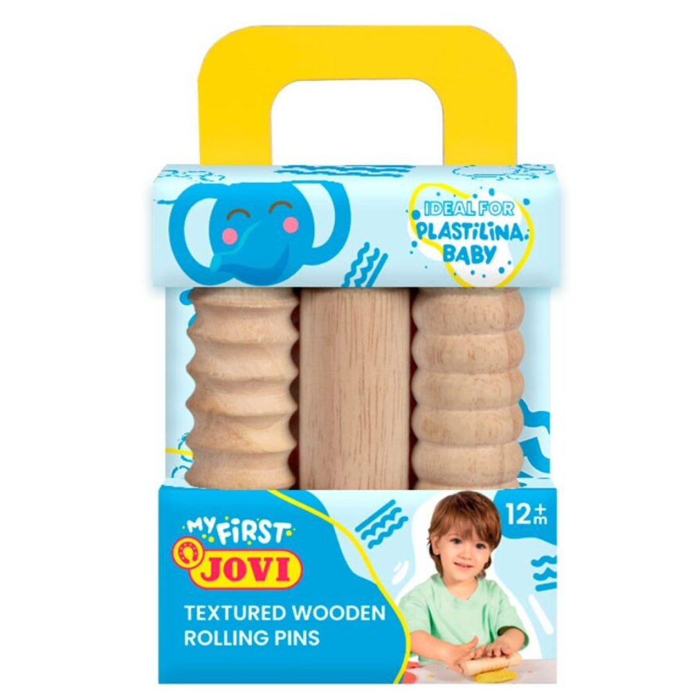 Rouleaux sensoriels en bois – Set de 3 textures différentes - 1 - Eveil Montessori Maroc