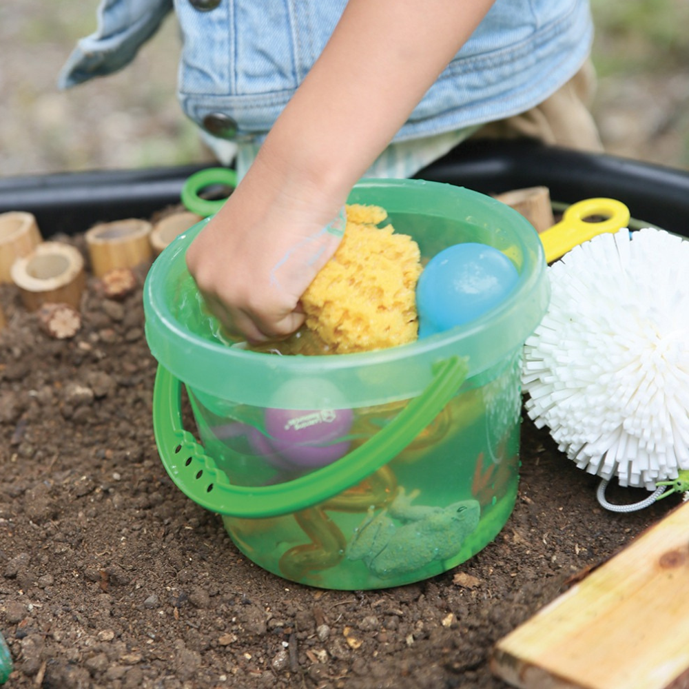 Sac de 6 Seaux Translucides Coloris Assortis - Diamètre 18cm