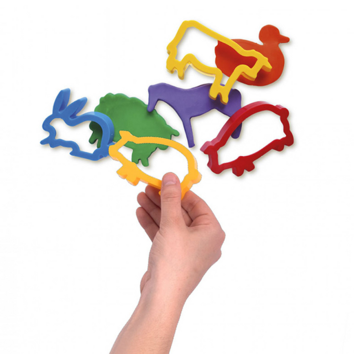 Sachet 6 moules de modelage animaux de la ferme