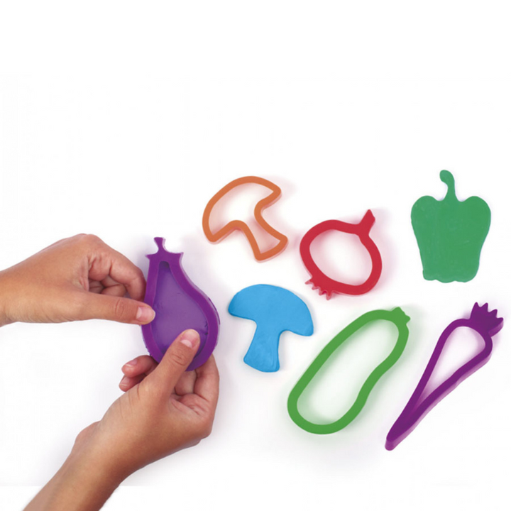 Sachet 6 moules de modelage légumes