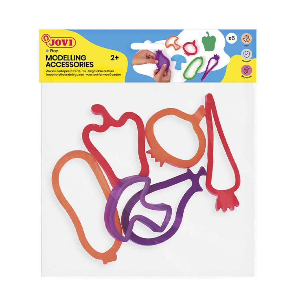 Sachet 6 moules de modelage légumes