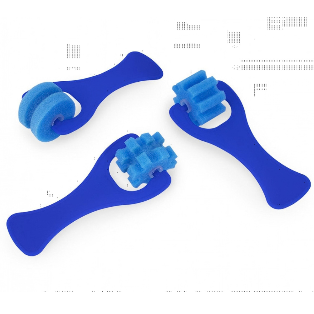 Sachet de 3 petits rouleaux de peinture formes diverses - 2 - Eveil Montessori Maroc