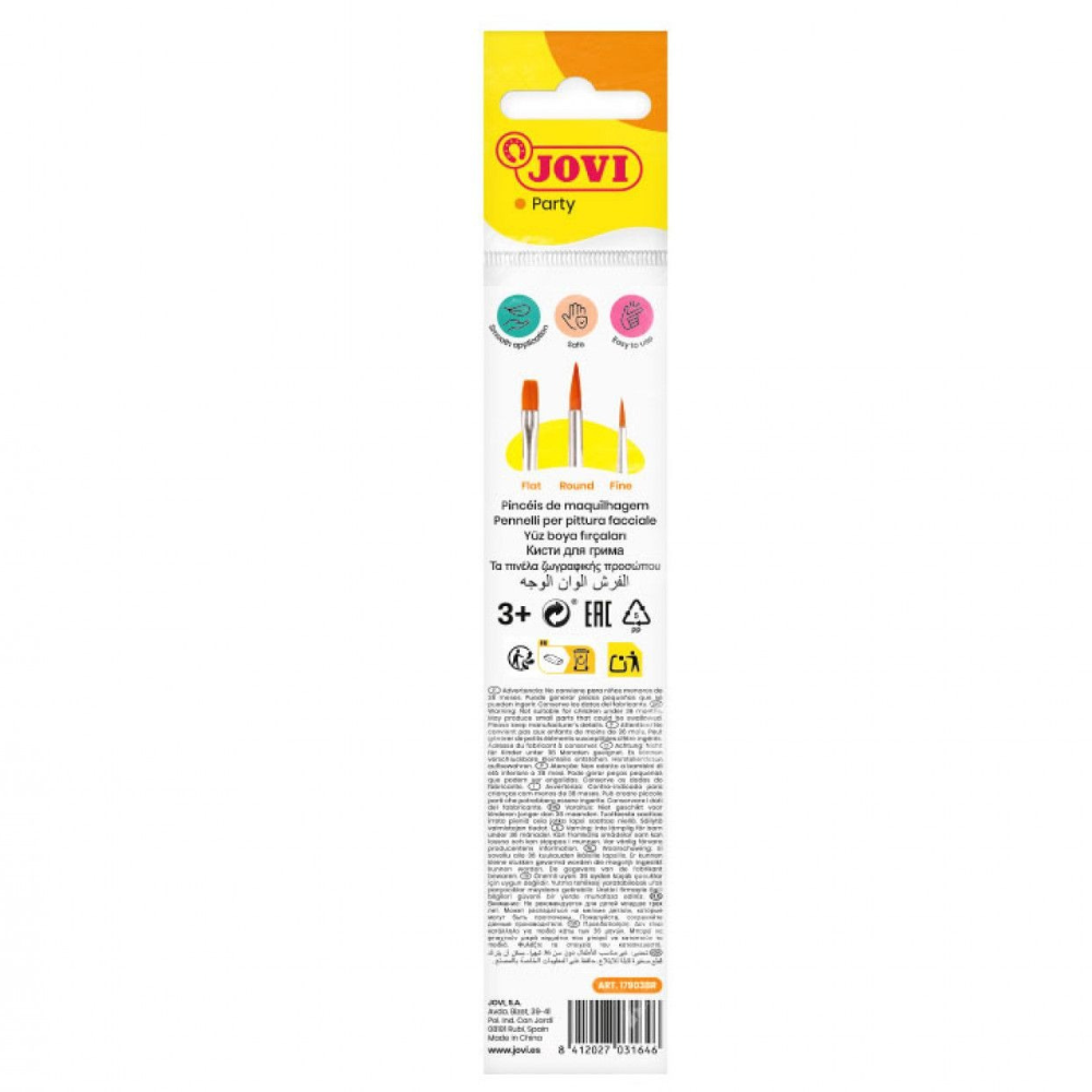 Sachet de 3 pinceaux pour le maquillage