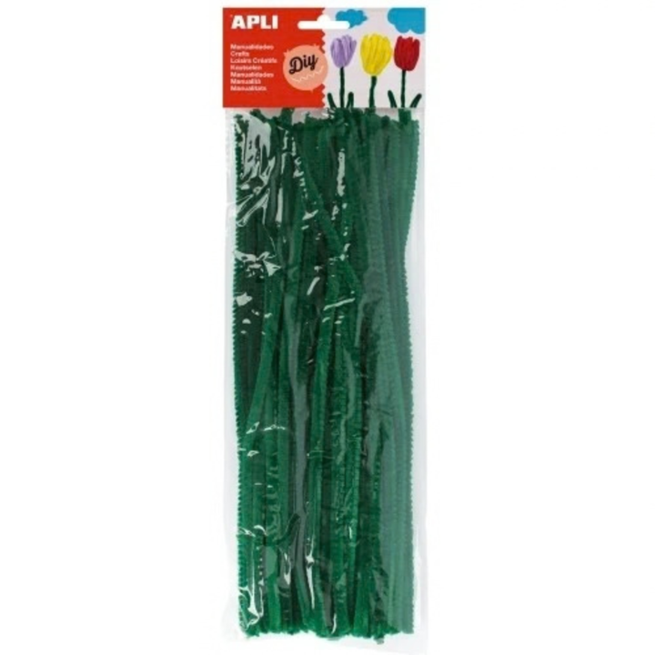 Sachet de 50 Chenilles Vert - 1 - Eveil Montessori Maroc