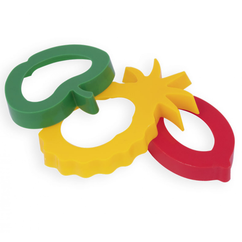 Sachet de 6 moules de modelage fruits