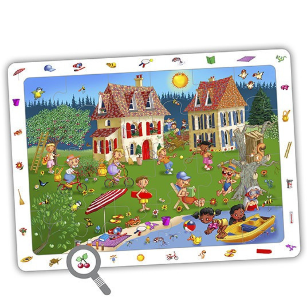 Set de 4 puzzles d'observation: les 4 saisons - 2 - Eveil Montessori Maroc