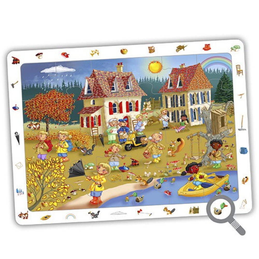 Set de 4 puzzles d'observation: les 4 saisons - 4 - Eveil Montessori Maroc