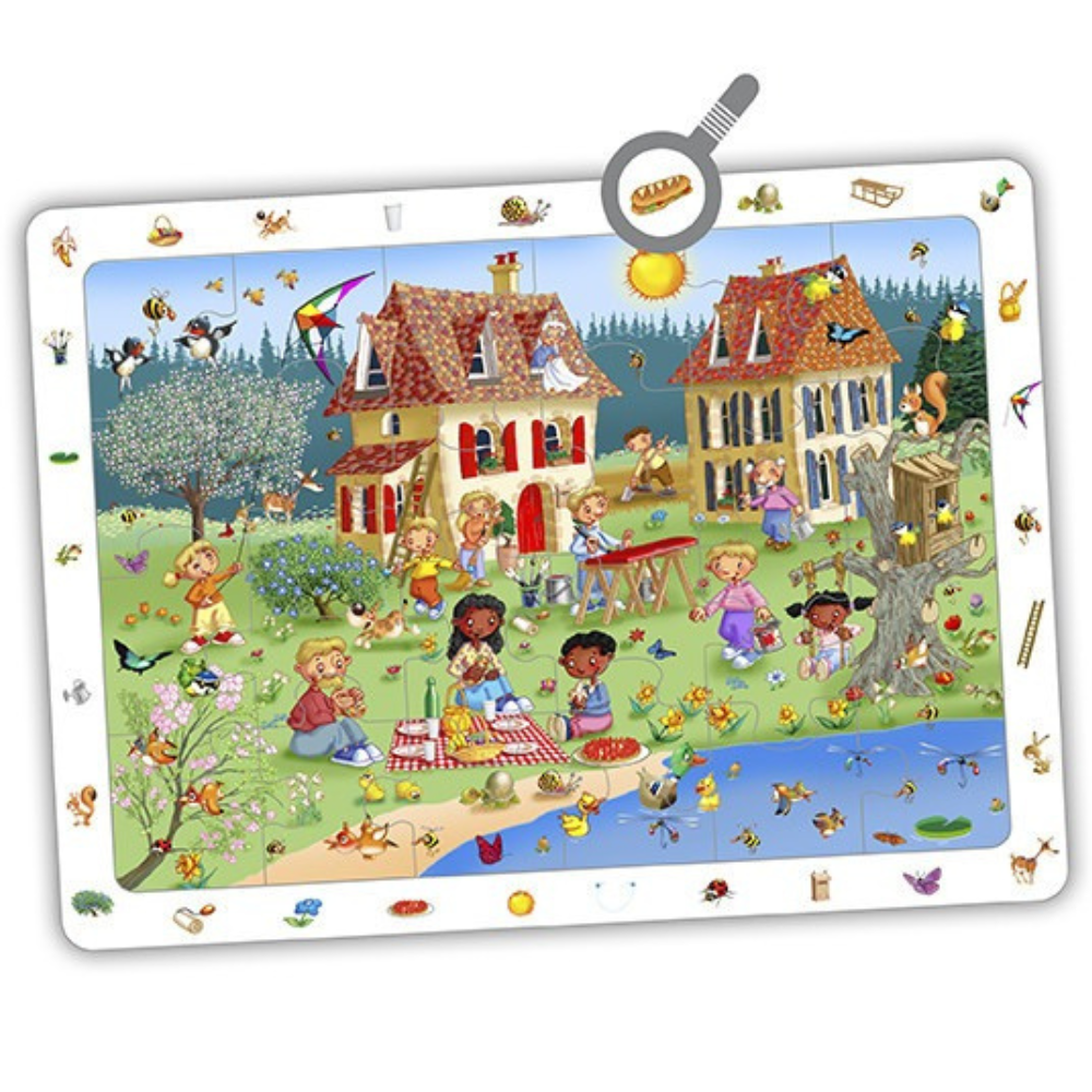 Set de 4 puzzles d'observation: les 4 saisons - 3 - Eveil Montessori Maroc