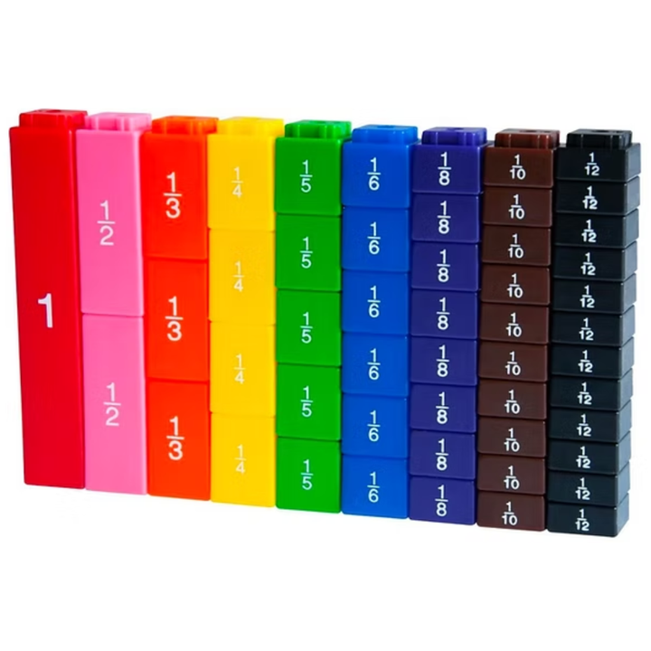 Set de cubes de fractions empilables