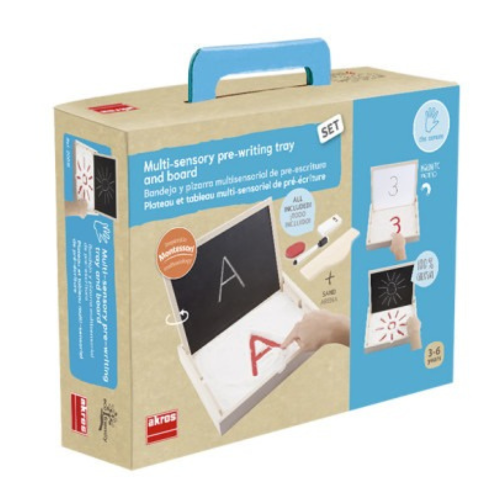 Set plateau et tableau multi-sensoriel de pré-écriture