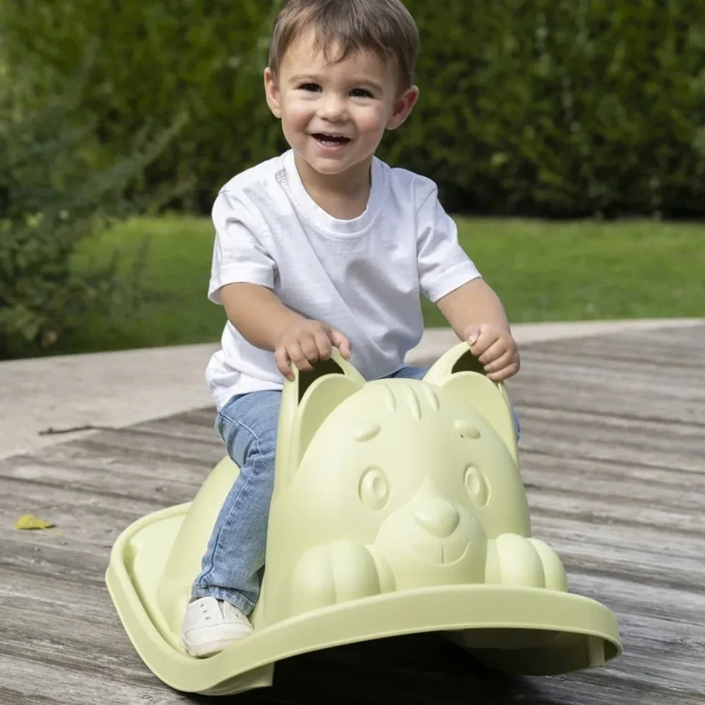 Smoby Life Bascule Chat Vert - 2 - Eveil Montessori Maroc