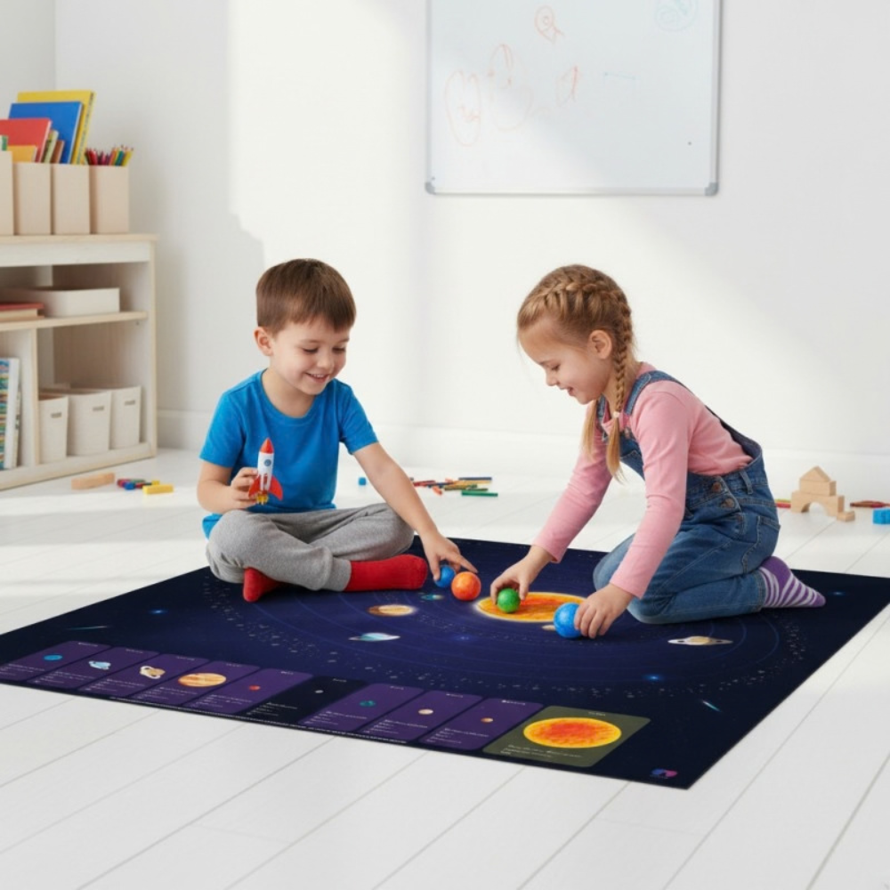 Système solaire XXL + planètes imprimées - 1 - Eveil Montessori Maroc