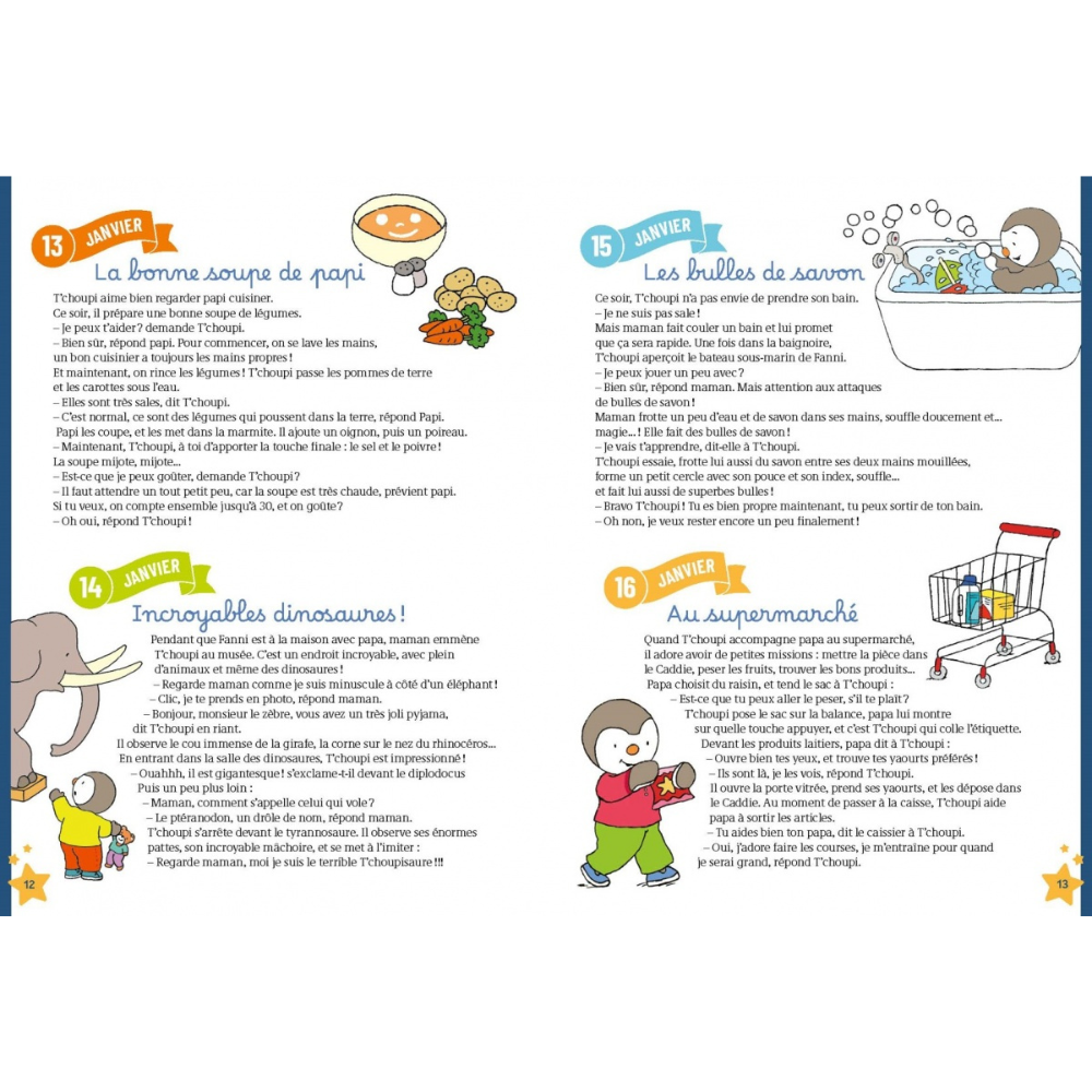 T'CHOUPI - 365 HISTOIRES DU SOIR - Recueil complet d'histoires courtes pour un rituel du coucher apaisant - Dès 1 an