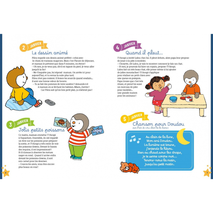 T'CHOUPI - 365 HISTOIRES DU SOIR - Recueil complet d'histoires courtes pour un rituel du coucher apaisant - Dès 1 an