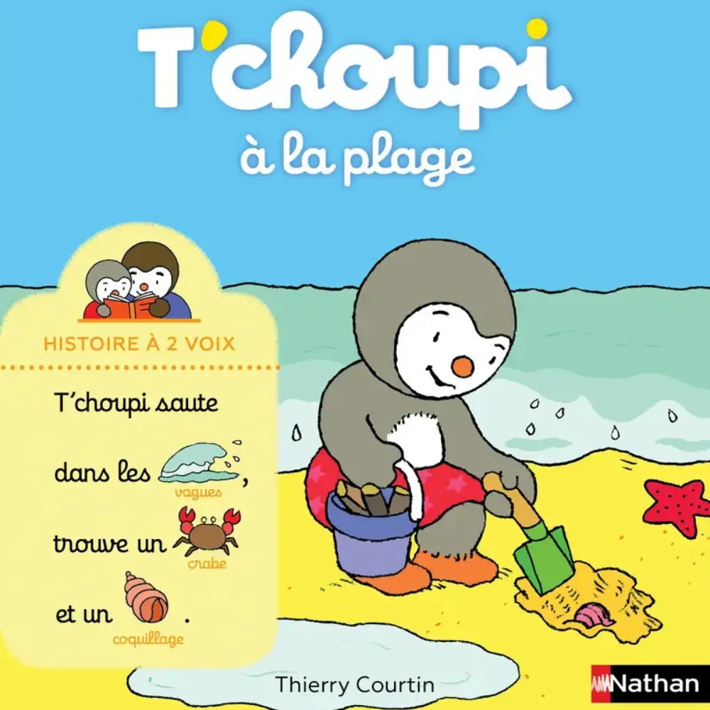 T'choupi à la plage - Histoire à 2 voix - Dès 2 ans - 1 - Eveil Montessori Maroc