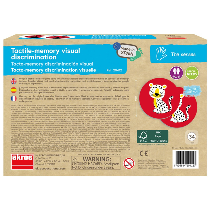 Tacto-memory discrimination visuelle - 6 - Eveil Montessori Maroc