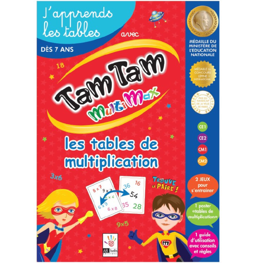Tam Tam MultiMax : J’apprends les tables de multiplication