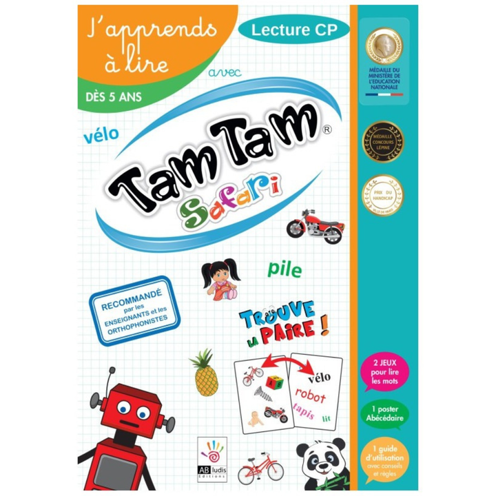 Tam Tam Safari : J'apprends à lire - Le coffret CP - 1 - Eveil Montessori Maroc