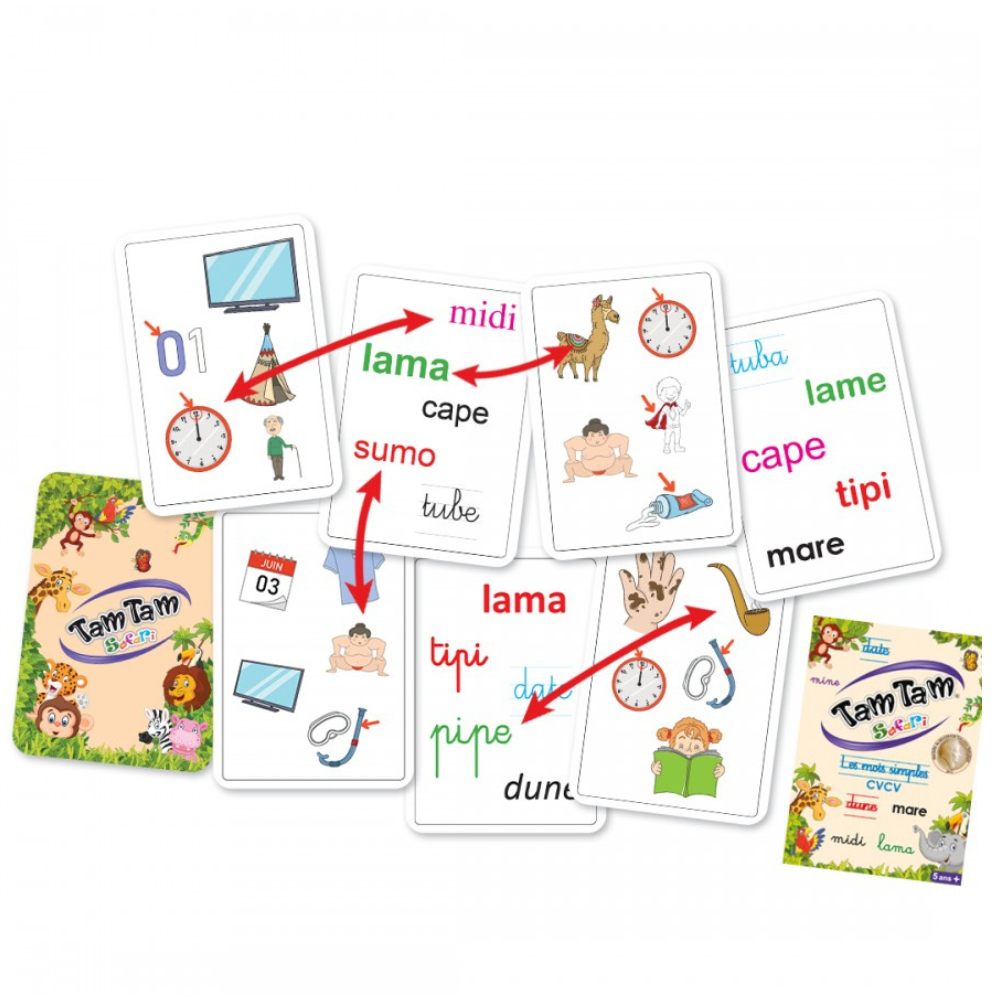 Tam Tam Safari : Les mots simples CVCV