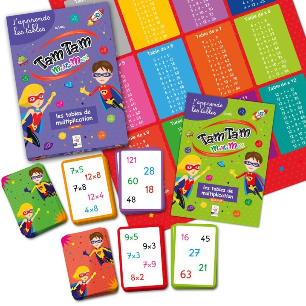 Tam tam Multimax - Coffret Multiplication - 2 - Eveil Montessori Maroc