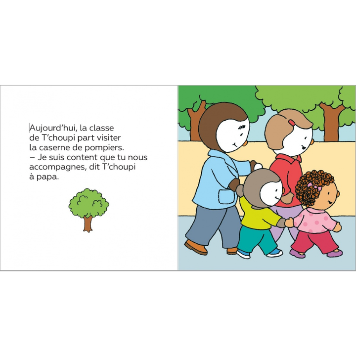 T'choupi visite la caserne de pompiers - Dès 2 ans - Un livre à lire et à écouter