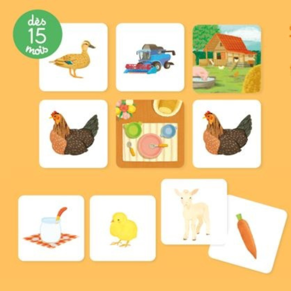 Tout-petit Montessori - A la ferme - mon coffret de mise en paires - Dès 15 mois - 3 - Eveil Montessori Maroc