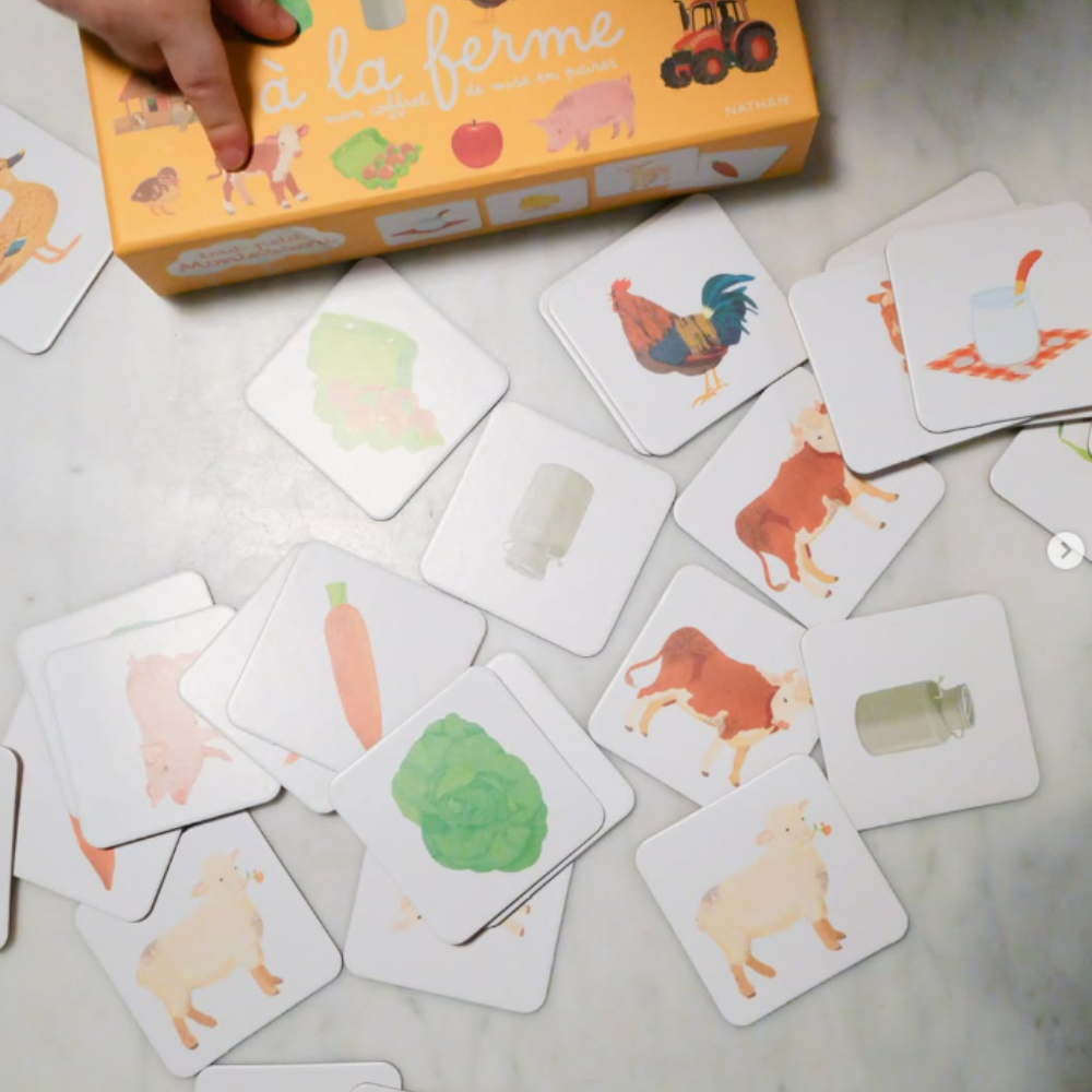 Tout-petit Montessori - A la ferme - mon coffret de mise en paires - Dès 15 mois - 2 - Eveil Montessori Maroc