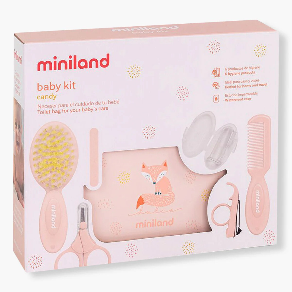 Trousse de Toilette Bébé Baby Kit - Rose