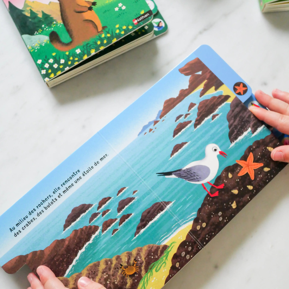 Une journée à la mer - un livre à onglet pour explorer et découvrir la mer - dès 10 mois - 3 - Eveil Montessori Maroc