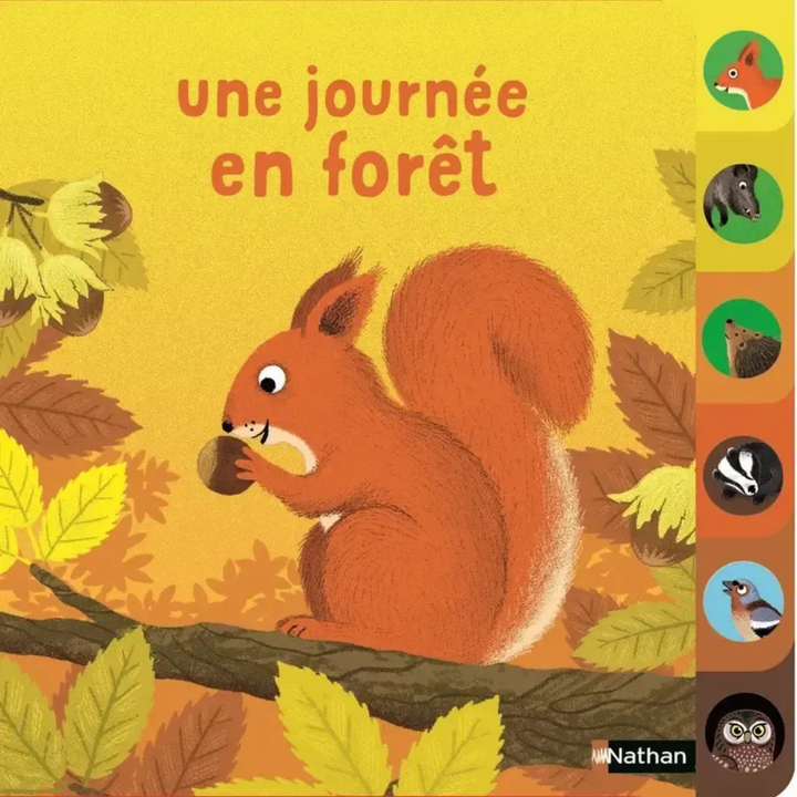 Une journée en forêt - un livre à onglets pour explorer et découvrir la forêt - dès 10 mois - 1 - Eveil Montessori Maroc