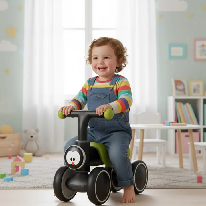 Vélo d'équilibre vert
