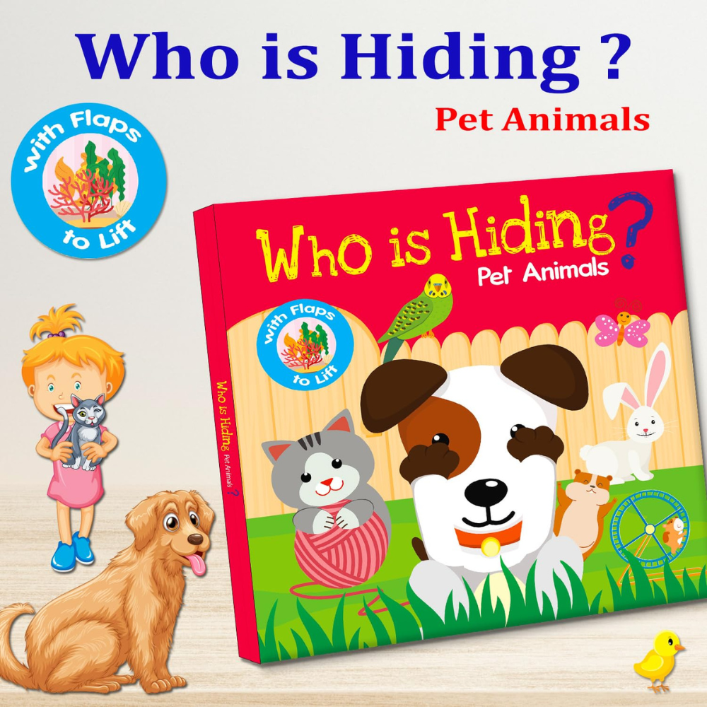 Who Is Hiding? Pet Animals - 4 - Eveil Montessori Maroc