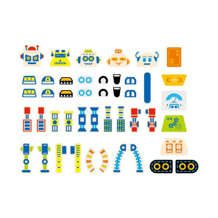 Jeu de tap tap Robots en bois