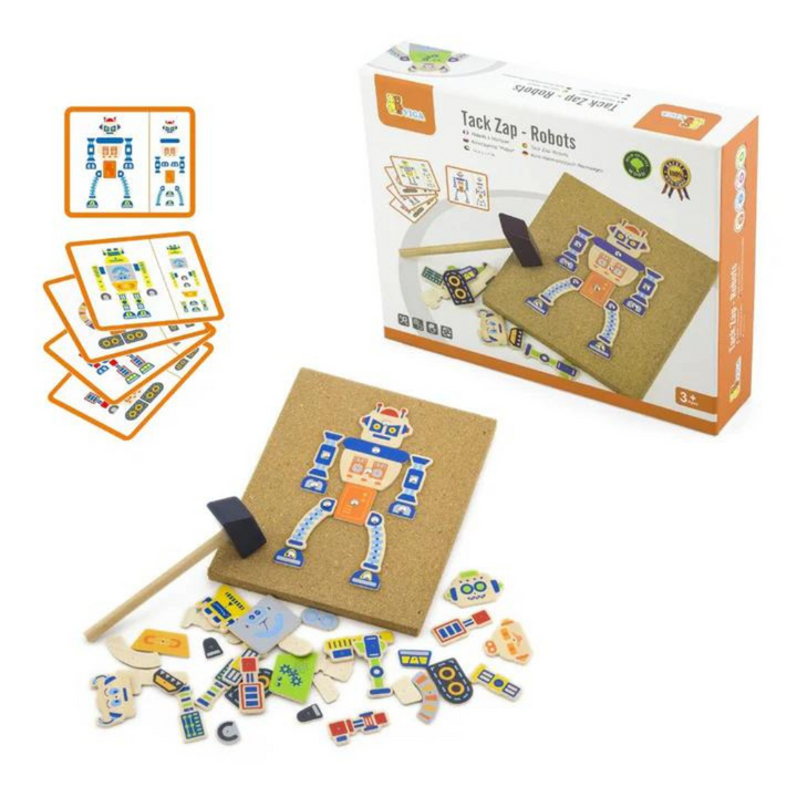 Jeu de tap tap Robots en bois